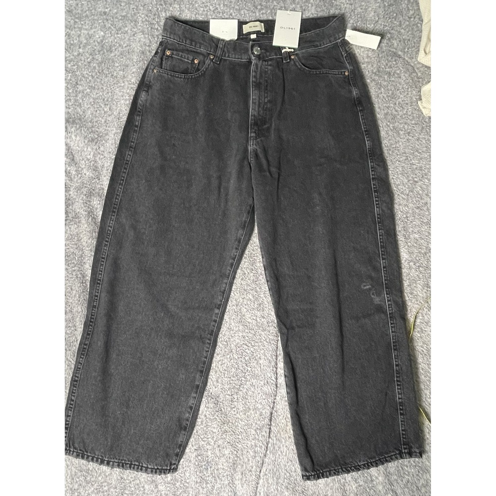 DL1961 Taylor Barrel Jeans Womens 31 NWT Nightshade Black High Rise 27"
